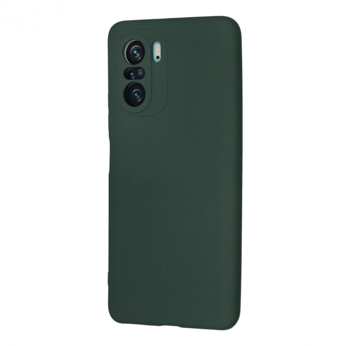 Xiaomi Poco F3 Kılıf Nano İçi Kadife Silikon - Koyu Yeşil