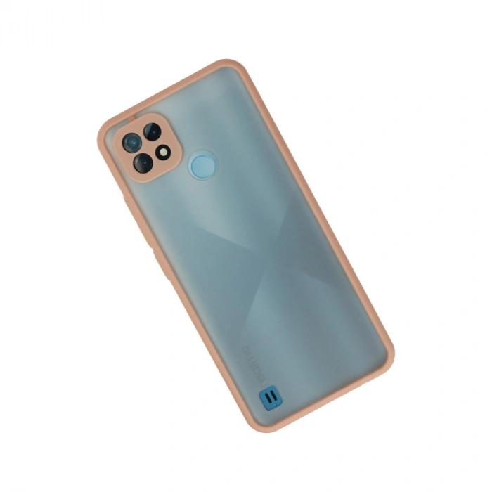 Realme C21 Kılıf Montreal Silikon Kapak - Pembe