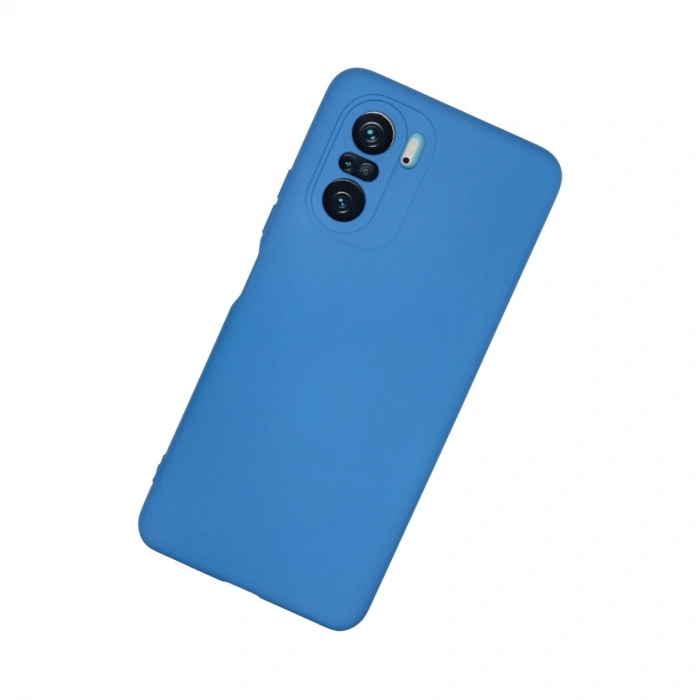 Xiaomi Poco F3 Kılıf Nano İçi Kadife Silikon - Mavi