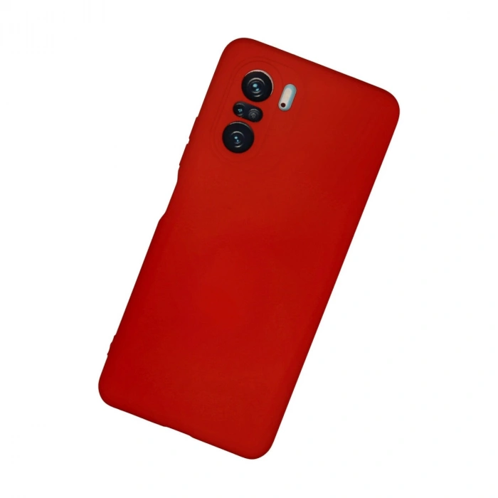 Xiaomi Poco F3 Kılıf Nano İçi Kadife Silikon - Kırmızı