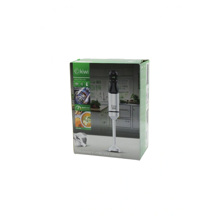 KİWİ KHB-4438 ÇUBUK EL BLENDER 1200W DEĞİŞKEN HIZ KONTROL DÜĞMESİ GÜÇLÜ DC MOTOR ÇELİK BIÇAK KROM KA