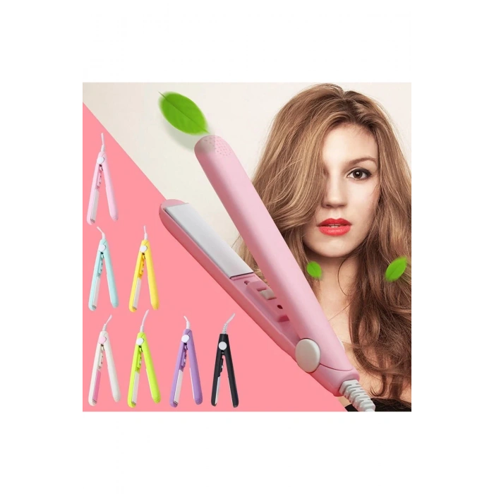 Seyahat Tipi Mini Saç Düzleştirici Seramik Uçlu Düzleştirici (5324)