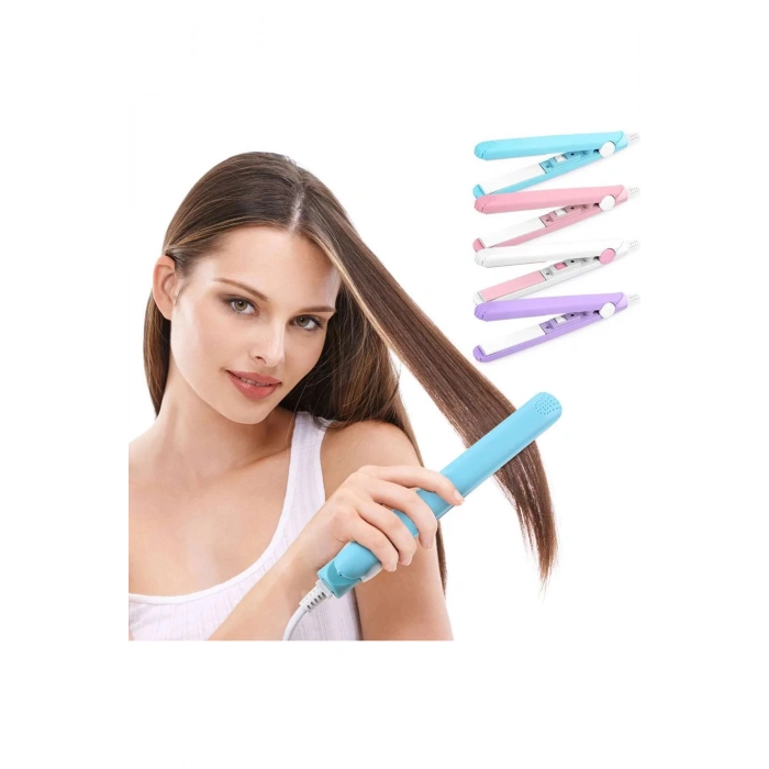 Seyahat Tipi Mini Saç Düzleştirici Seramik Uçlu Düzleştirici (5324)