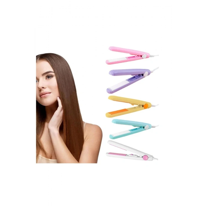 Seyahat Tipi Mini Saç Düzleştirici Seramik Uçlu Düzleştirici (5324)