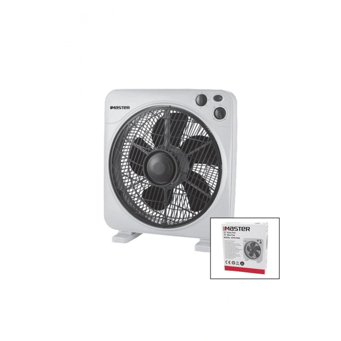 12 İNÇ KUTU FAN VANTİLATÖR 3 KADEME HIZ 5 PLASTİK KANAT 40W 60DK.ZAMAN AYARLI MTR-F620 (532