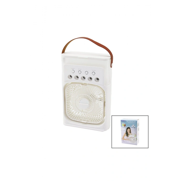 3İN1 HAVA NEMLENDİRME - FAN - GECE LAMBASI MASA ÜSTÜ BUZLU VANTİLATÖR 360 DERECE USB ŞARJ 3KADEME HI
