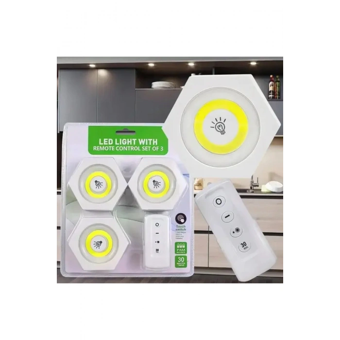 Uzaktan Kumandalı Led Işık Altı Gen [3'lü Set] (5324)