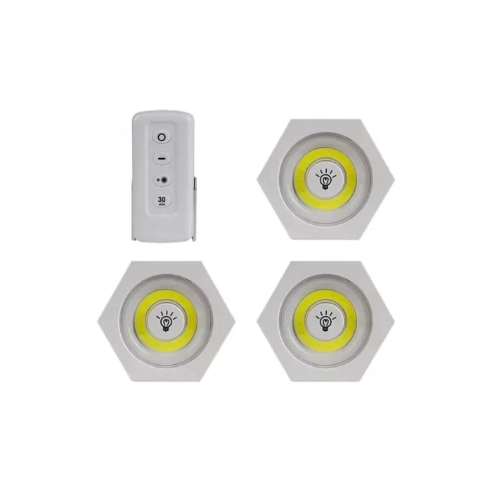 Uzaktan Kumandalı Led Işık Altı Gen [3'lü Set] (5324)