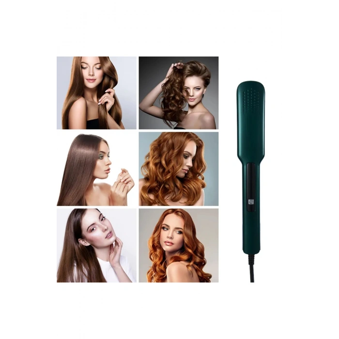 2 In1 110V-220V Saç Düzleştirici Seramik Sır Hızlı Isıtma Ve Şekil Verme (5324)