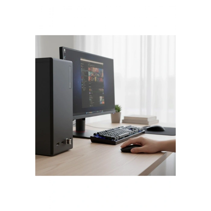 Siyah Renkli Ergonomik Sessiz Kablosuz Mouse – USB Alıcılı, Ofis ve Oyun İçin Konforlu Bilgisayar Fa