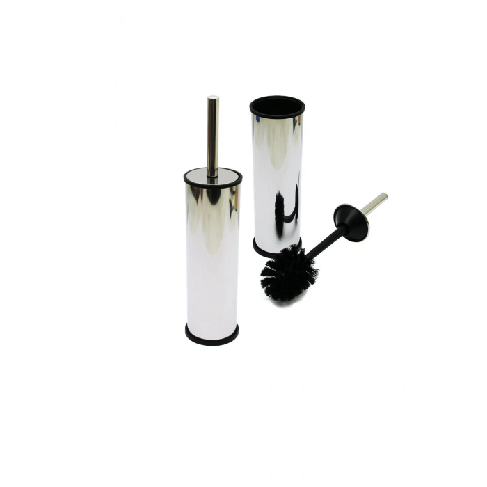 MİKRO-1 EKO METAL KLOZET WC FIRÇA SETİ DÜZ KAPAK (5324)