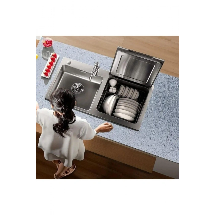 Rulo Gümüş Alüminyum Folyo Duvar Kağıdı, Kendinden Yapışkanlı Raf İçi, Su Geçirmez Folyo 2 mt x 60