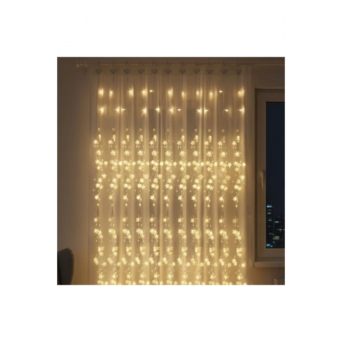 Saçaklı 3*3 Metre Yıldız Boncuklu Dekor Led USB Ev, Oda ve Organizasyon Dekoru hakkında ürün açıklam