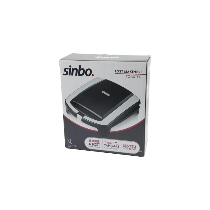 XL ELEKTRİKLİ TOST MAKİNESİ 4 TOST YAPIŞMAZ YÜZEY 1500W SSM-2550 (5324)