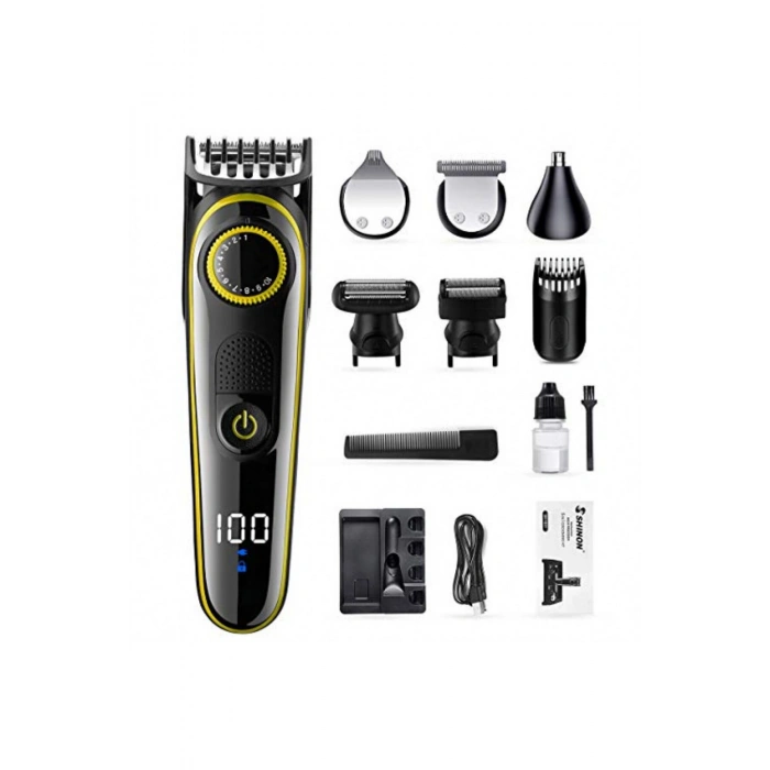 5in1 Fonksiyonlu Turbo Motorlu Saç Sakal Kesme Tıraş Makinesi Burun Kulak Ense Favori Tüm Vücut (532
