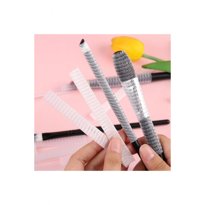 Makyaj Far Allık Kontür Eyeliner Fırça Malzemeleri Ürünleri Koruyucu File Kapak Örgü Kılıf Set 20li