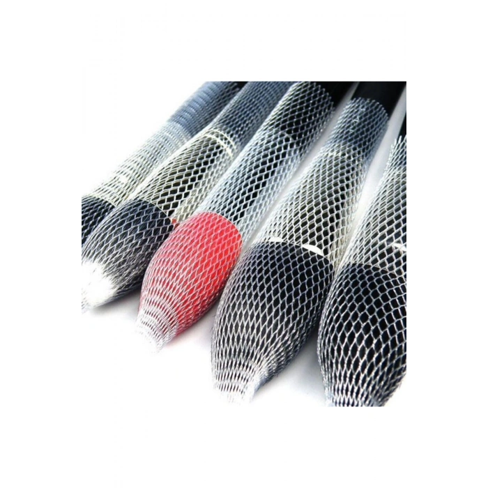 Makyaj Far Allık Kontür Eyeliner Fırça Malzemeleri Ürünleri Koruyucu File Kapak Örgü Kılıf Set 20li