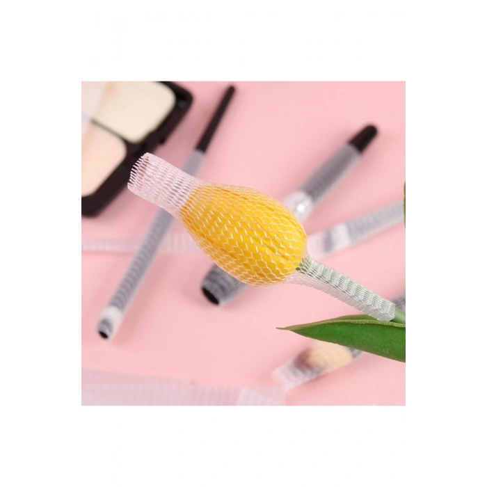 Makyaj Far Allık Kontür Eyeliner Fırça Malzemeleri Ürünleri Koruyucu File Kapak Örgü Kılıf Set 20li