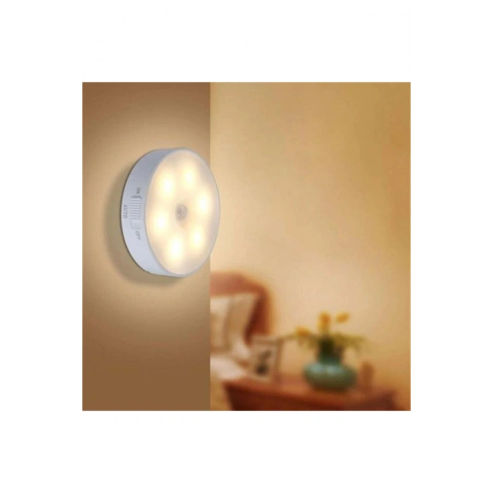 Sensörlü Mıknatıslı Yapışkanlı - Çekmece - Dolap Köşe Aydınlatıcı Kablosuz Şarjlı Led Spot Mutfak La