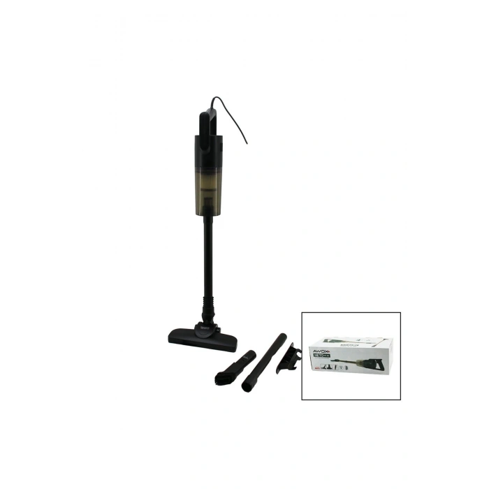 AWOX NETO VC-10 SİYAH METAL SAPLI DİK ELEKTRİKLİ SÜPÜRGE 500W 5MT KABLOSAP=75+35=110CMHEPA FİLTRE (5