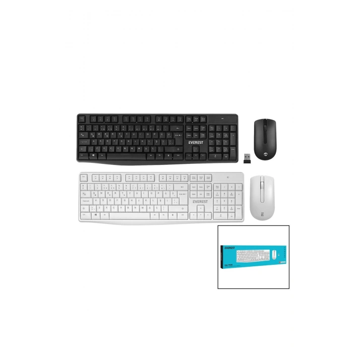 EVEREST KM-7500 KABLOSUZ MULTİMEDİA KLAVYE - MOUSE SETİ Q KALVYE (5324)