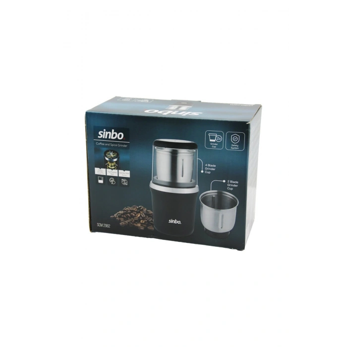 KAHVE - BAHARAT ÖĞÜTÜCÜ MAKİNE 2PCS ÇELİK ÖĞÜTME HAZNESİ=2 BIÇAKLI - 4 BIÇAKLI 100GR ÖĞÜTME 200W SCM