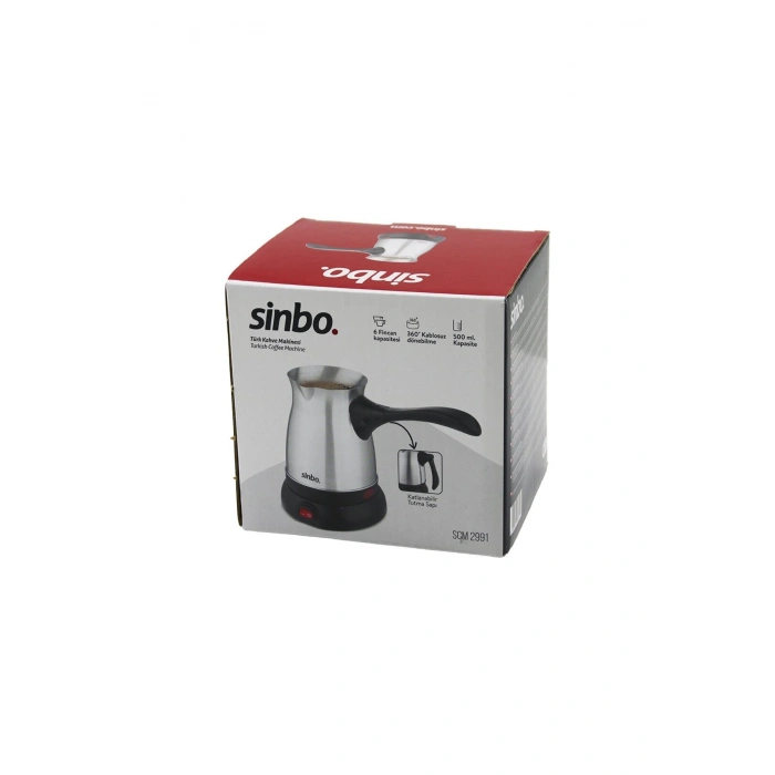 ÇELİK ELEKTRİKLİ CEZVE TÜRK KAHVE MAKİNESİ - 6FİNCAN=500ML 360 DERECE KABLOSUZ KULLANIM KATLANIR KUL