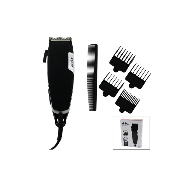 KABLOLU FİŞLİ SAÇ SAKAL KESME TRAŞ MAKİNESİ KOLLU TARAK AYARI SHC-1901 (5324)