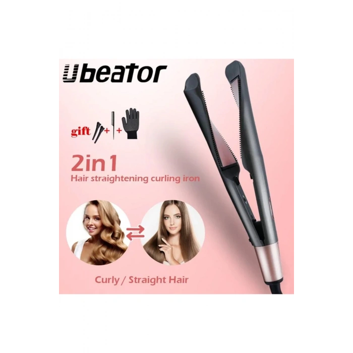 Profesyonel 2'si 1 arada Saç Kıvırma Düzleştirici (5324)