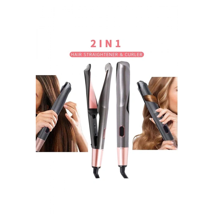 Profesyonel 2'si 1 arada Saç Kıvırma Düzleştirici (5324)