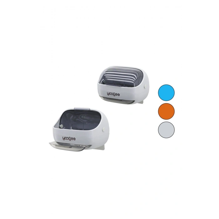 LÜX KATI SABUNLUK RENKLİ PLS MİKA KRİSTAL AÇ-KAPA PENCERELİ - ATIK SU ÇEKMECELİ YAPIŞKANLI MONTAJ (5