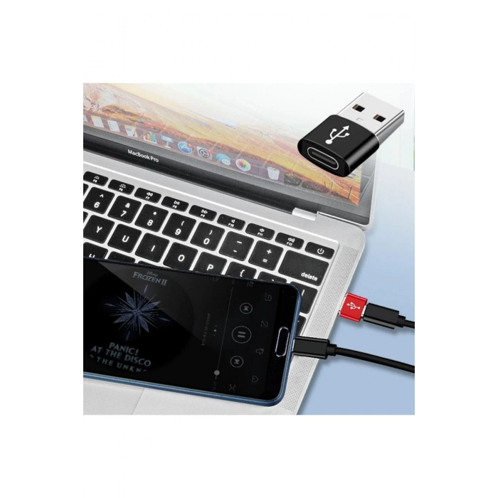 USB'den TYPE-C 'ye Dönüştürücü Adaptör Veri Aktarımı Sağlayıcı Şarj Data Çevirici (5