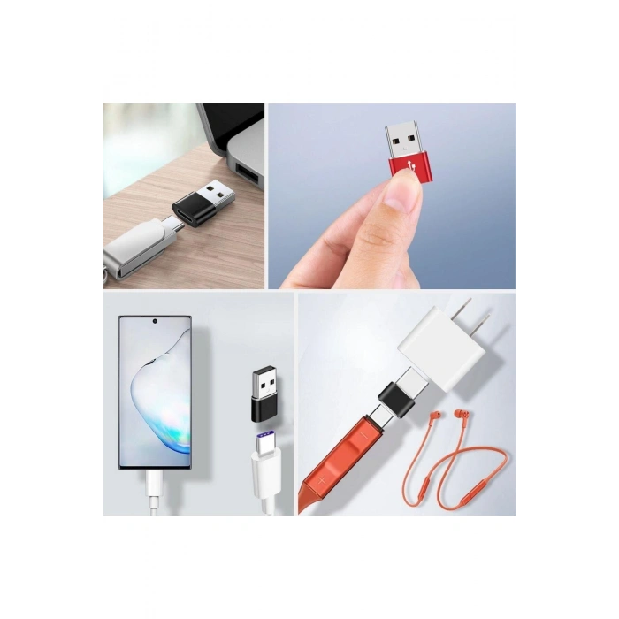 USB'den TYPE-C 'ye Dönüştürücü Adaptör Veri Aktarımı Sağlayıcı Şarj Data Çevirici (5