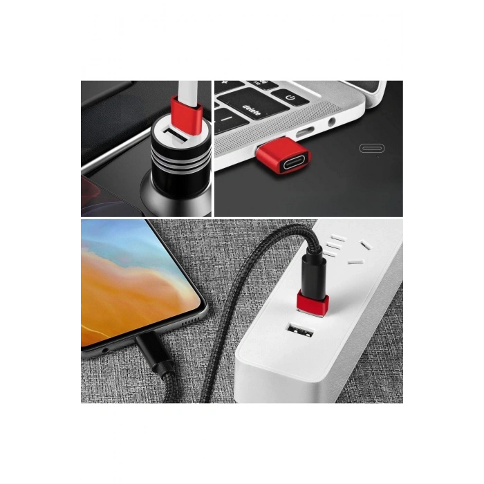 USB'den TYPE-C 'ye Dönüştürücü Adaptör Veri Aktarımı Sağlayıcı Şarj Data Çevirici (5
