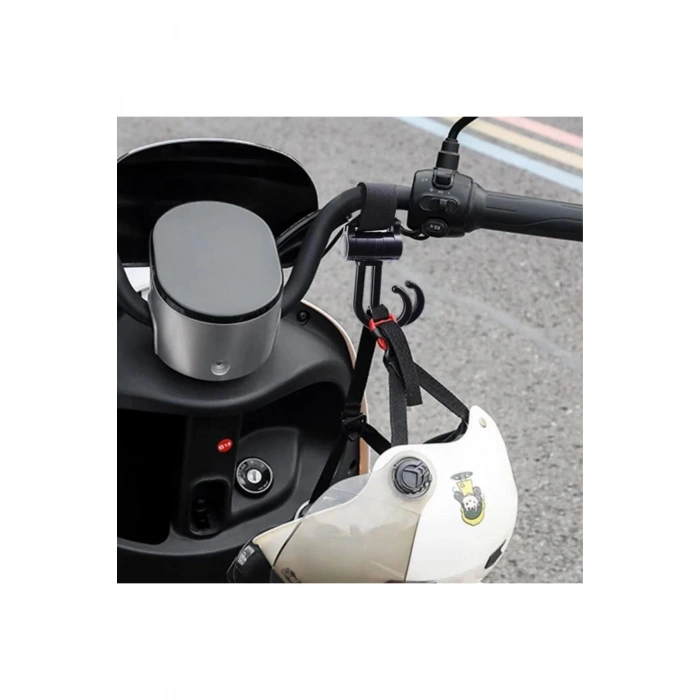 2li Bebek Arabasına Uyumlu Cırtlı Eşya Taşıma Aparatı 360 Derece Dönebilen Plastik Kanca (5324)