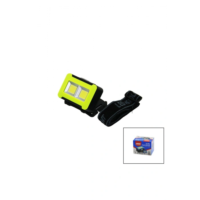 PİLLİ 3W COB LED KAFA LAMBASI FENER 3-KADEME IŞIK AYARI - FLAŞÖR 4.5V 150LÜMEN (5324)