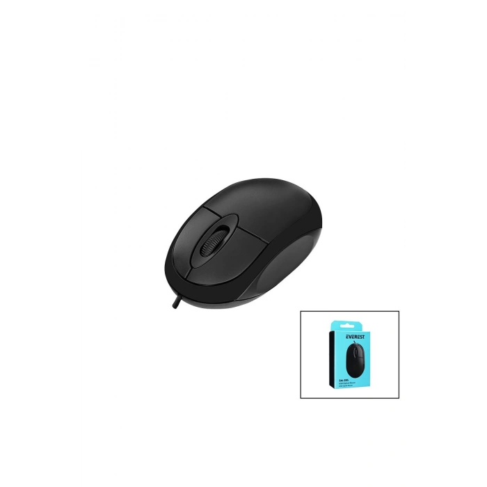 EVEREST SM-385 KABLOLU USB 1200 DPI OPTİK MOUSE KUTULU (5324)