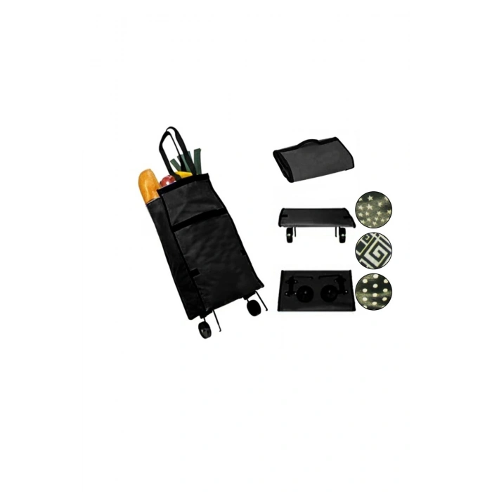 PORTATİF KATLANABİLİR PAZAR ARABASI 75X35