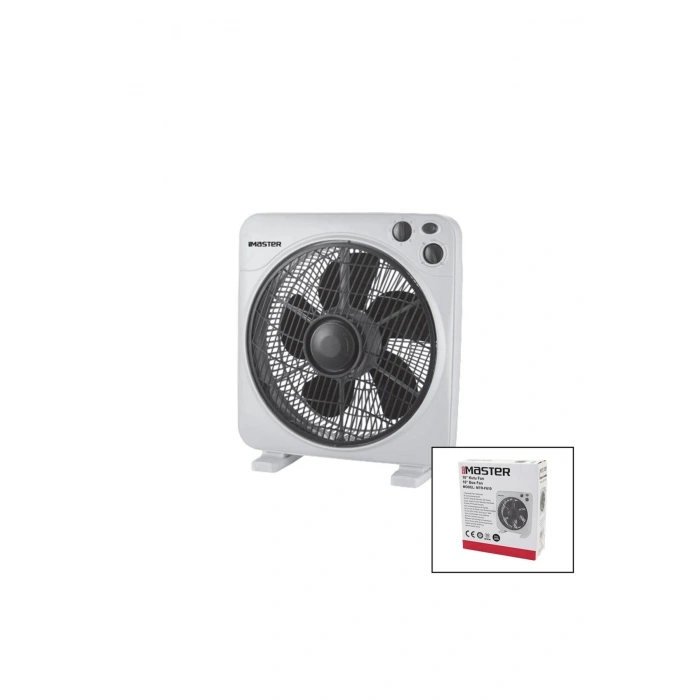 10 İNÇ KUTU FAN VANTİLATÖR 3 KADEME HIZ 6 PLASTİK KANAT 38W 60DK.ZAMAN AYARLI MTR-F610 (5324)