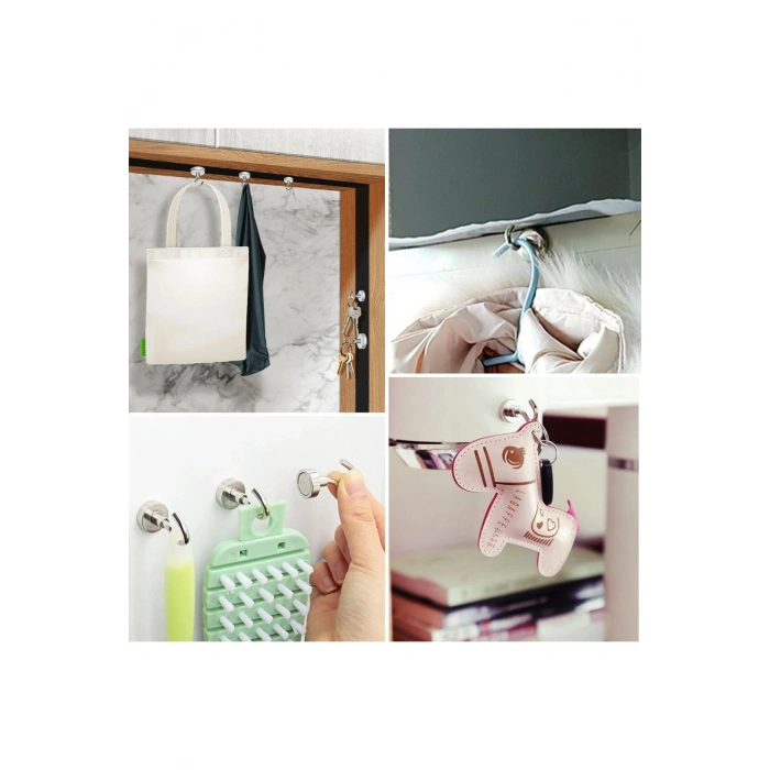 Güçlü Manyetik Mutfak,Banyolar İçin Çok Amaçlı 2'li Magnet Askı (5324)