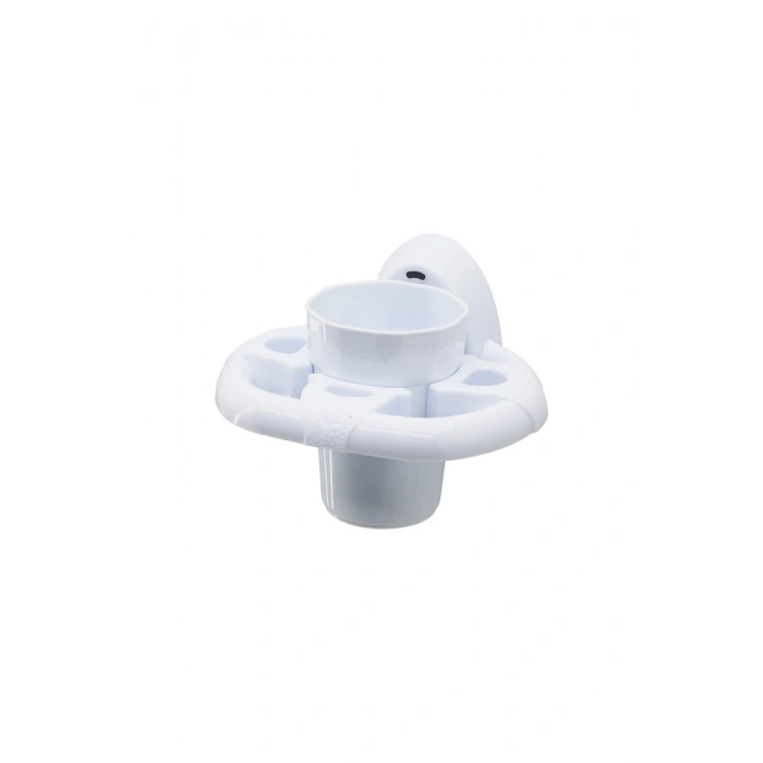 DİŞ FIRÇALIK BEYAZ PLASTİK YAPIŞKANLI - DUVARA MONTE (5324)