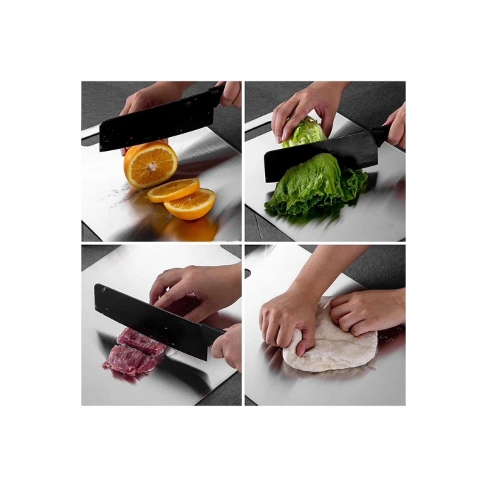 2 Boy Paslanmaz Çelik Leke Tutmaz,Kırılmaz,,Elde ve Bulaşık Makinesinde Yıkanabilen Me