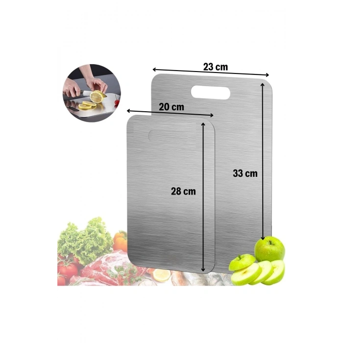 2 Boy Paslanmaz Çelik Leke Tutmaz,Kırılmaz,,Elde ve Bulaşık Makinesinde Yıkanabilen Me