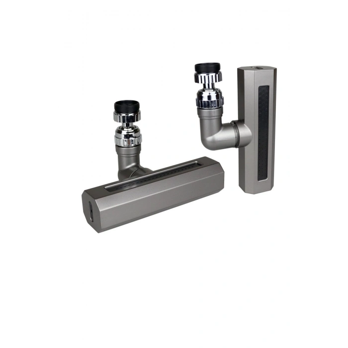 SİYAH GENİŞ 360 DERECE DÖNEBİLENOYNAR BAŞLIK - 4 MOD PERLATÖR ŞELALE MUSLUK UCU KTX-3288 (5324)