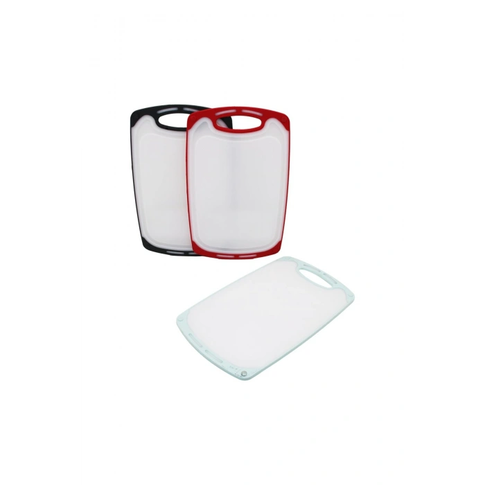 40X24CM BÜYÜK PLASTİK KESİM PANOSU KAYMAZ SİLİKON KENARLIK - 10MM KALINLIK (5324)