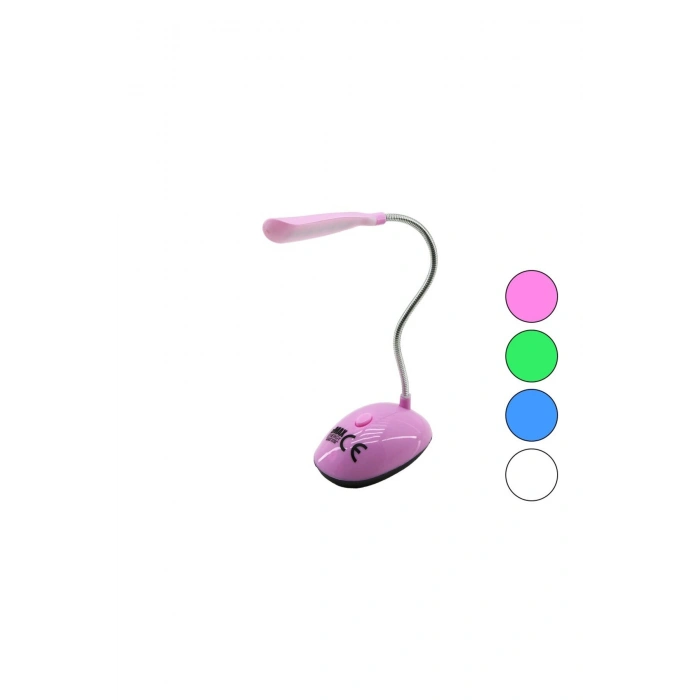 MİNİ PİLLİ - YAYLI LEDLİ MASA LAMBASI 3 X 1.5V AAA PİL (5324)