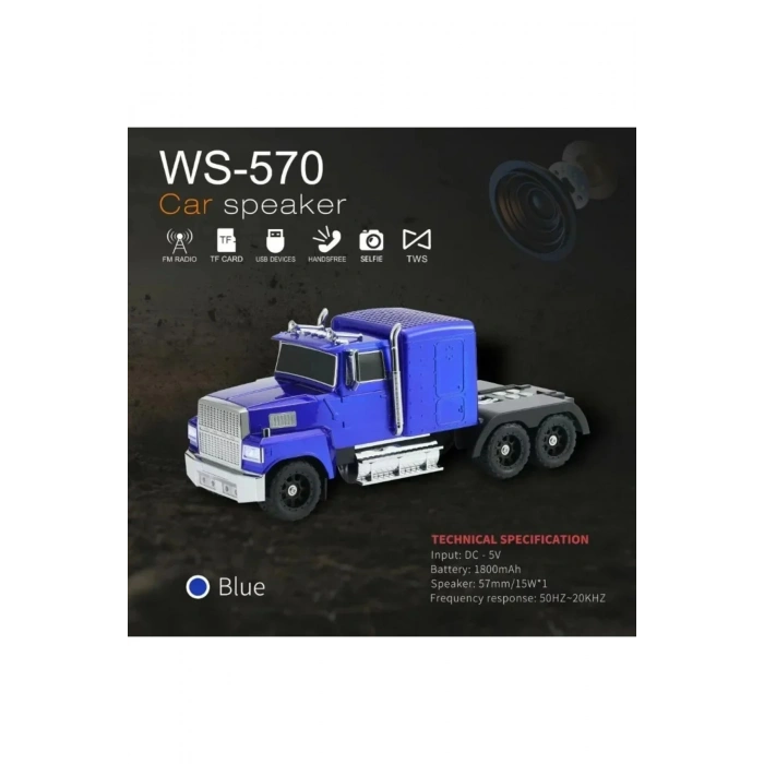 WS-570 Araba Şekli Bluetooth Hoparlör Retro HIFI Stereo Soundbox Masaüstü Bilgisayar Müzik Çalar (53