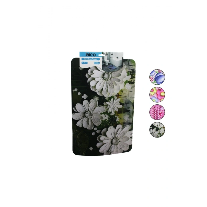 DİKDÖRTGEN - DESENLİ 38X58CM SU EMİCİ - SİHİRLİ BANYO PASPASI ELASTİK (5324)