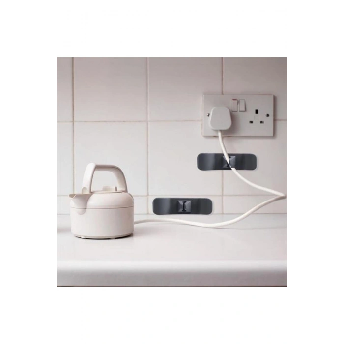 6'lı Pratik Kablo Toparlayıcı Yapışkanlı Klips Mutfak Air Fryer Kettle Kahve Tost Makinası (