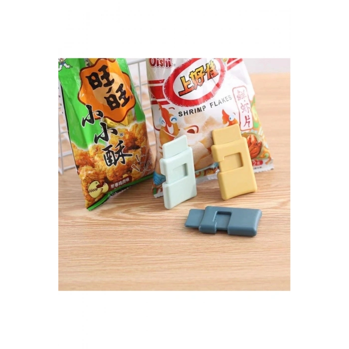 6'lı Hava Sızdırmaz Poşet Torba Ambalaj Ve Paket Kıstırmalı Kapatma Klipsi (5324)